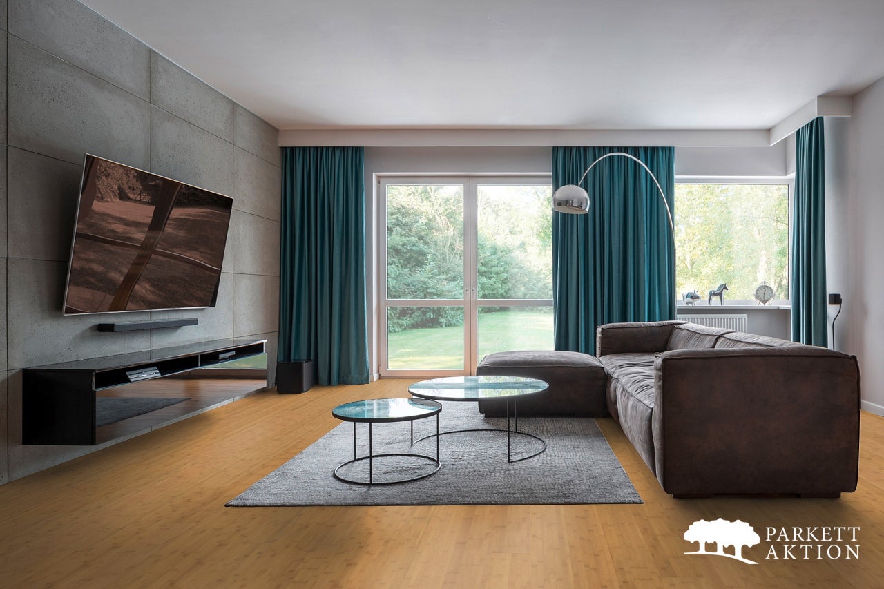 Bambusparkett Breitlamelle coffee dunkel geölt