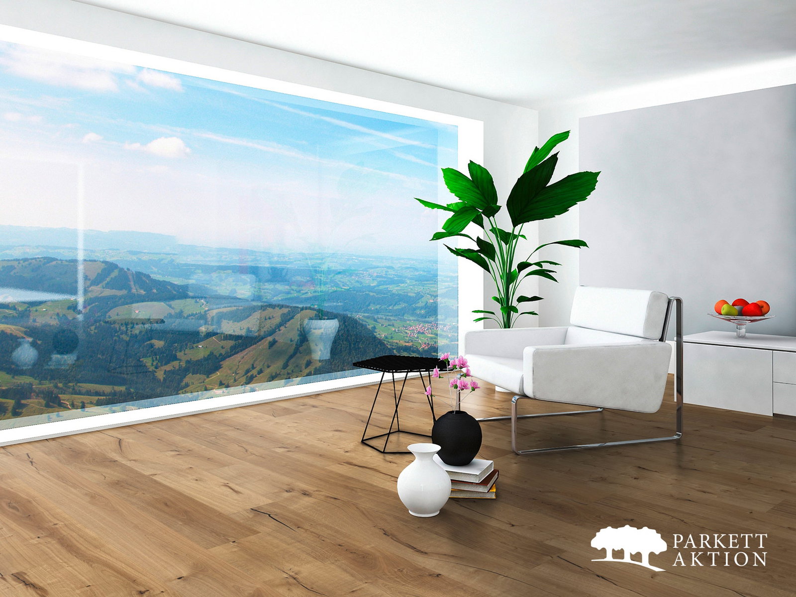 Parkett Aktion Echtholz Parkett Diele Eiche rustikal gehobelt geölt