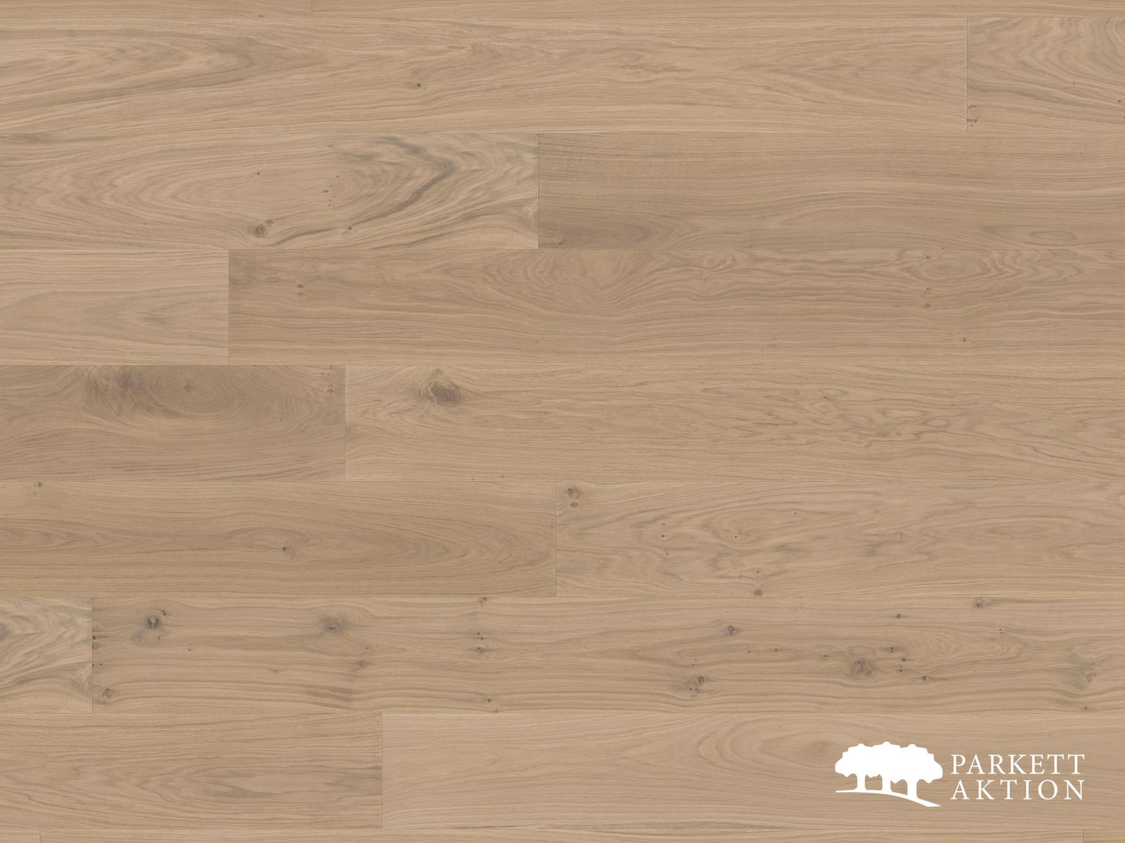 Landhausdiele Eiche astig markant brillant weiß geölt