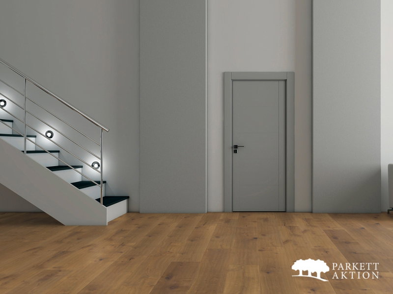 Parkett Großformat Eiche geräuchert handgehobelt geölt