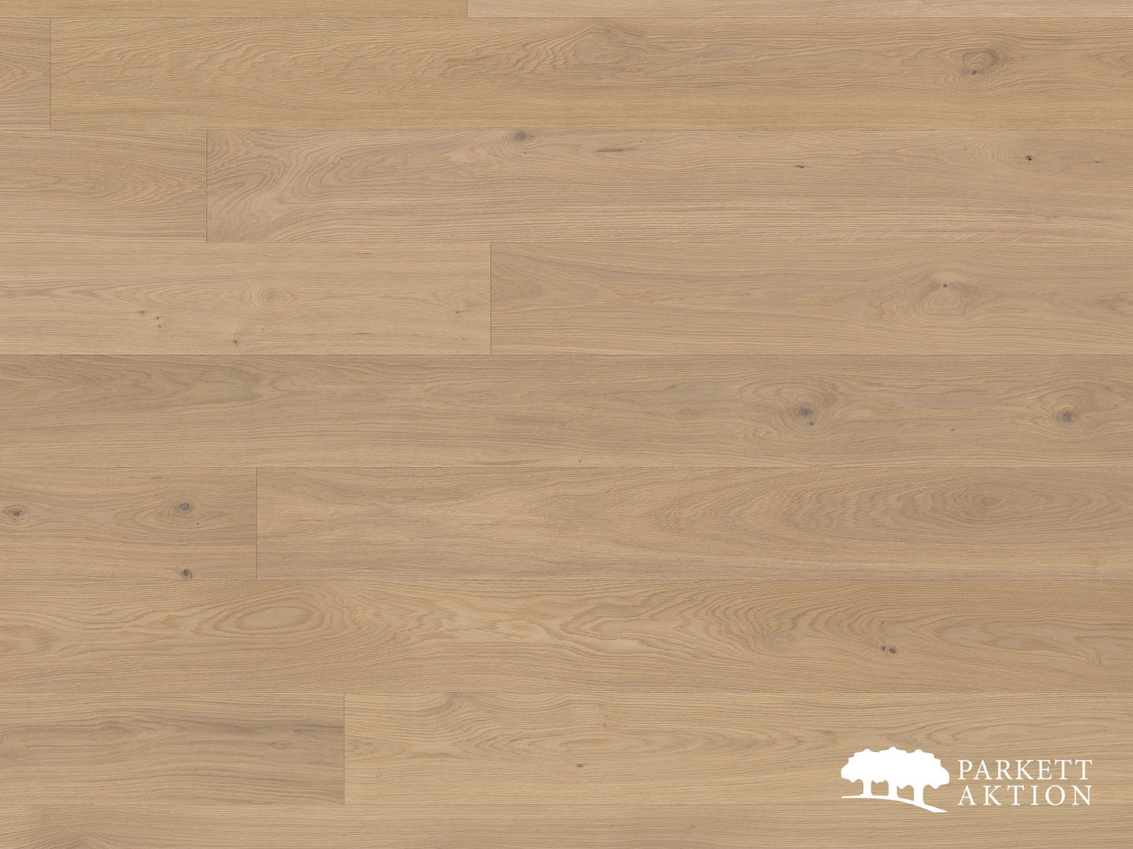 Landhausdielen Eiche hell astig gebürstet weiss geölt mit Klick System