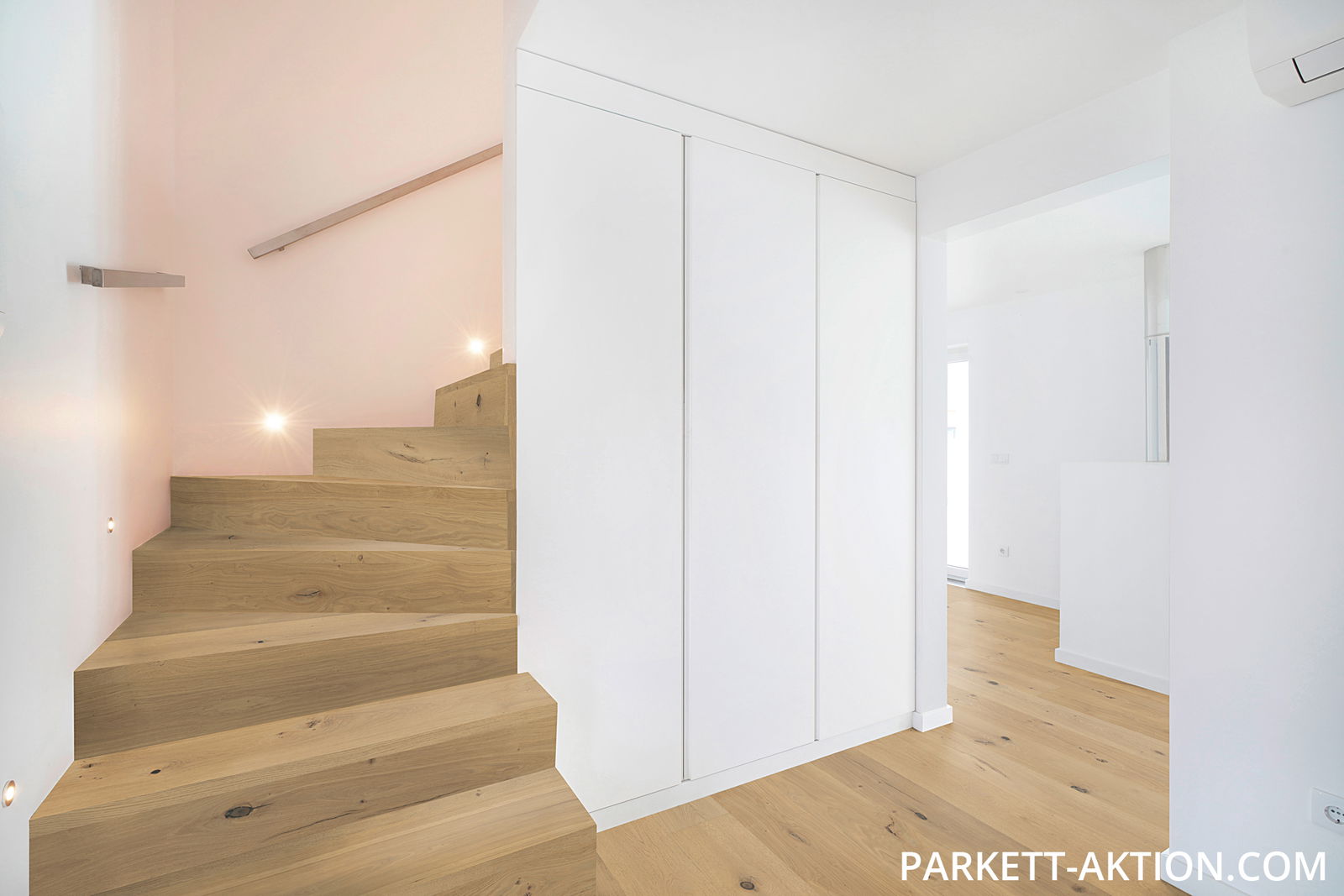 Parket Treppen Profil L modern 131250 eiche gebürstet rohholz optik geölt