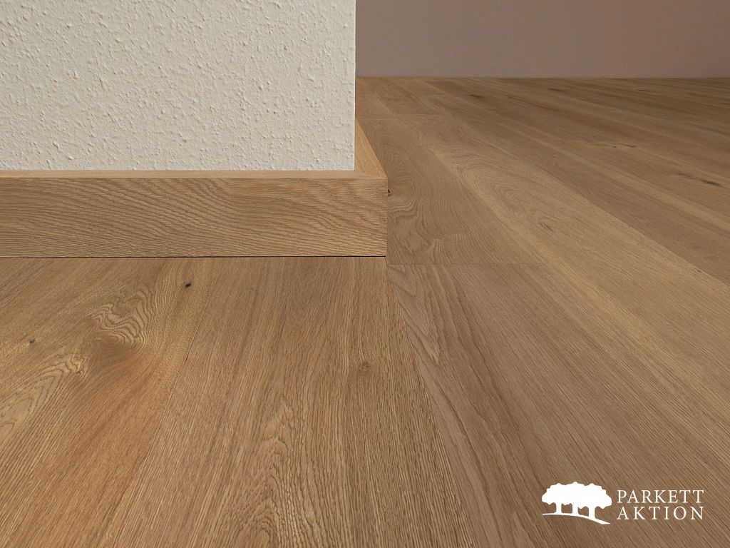 Sockelleisten Eiche cube gebürstet geölt Lackiert