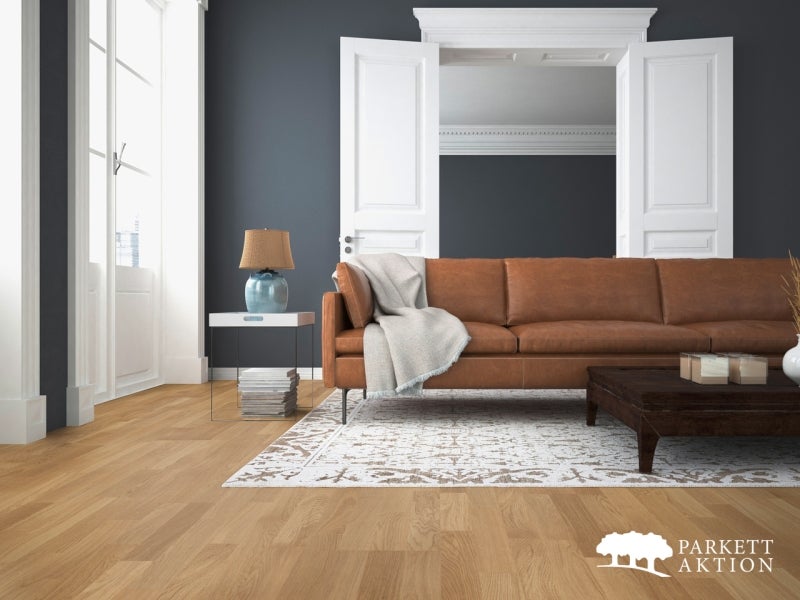 Echtholzparkett Eiche natur versiegelt