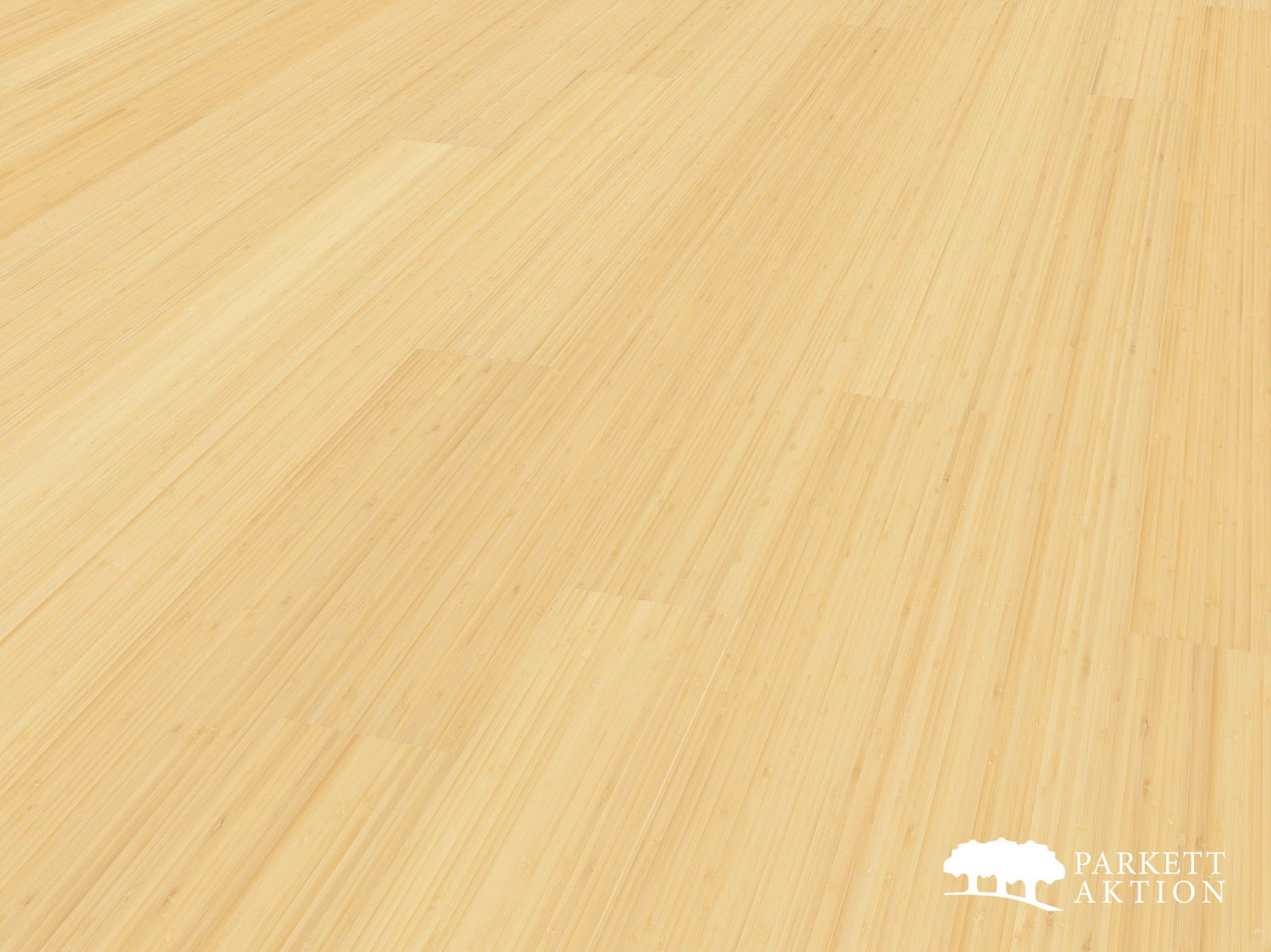 Bambus Parkett hell vertikal lackiert