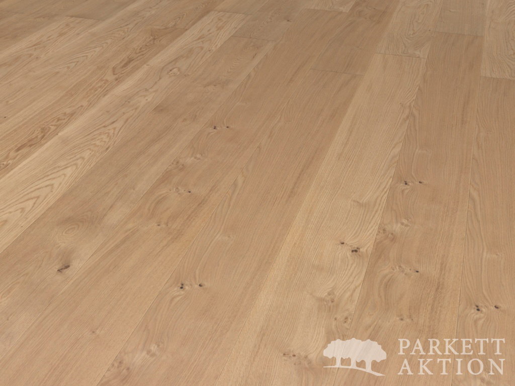 Landhausdielen Eiche astig gebürstet lackiert