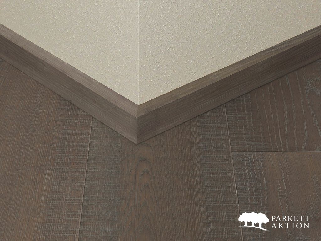 Sockelbrett Eiche Modern40 grau