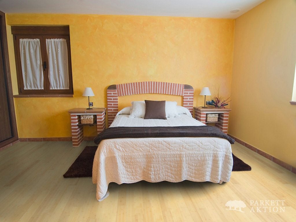 Fußboden Bambus hell lackiert