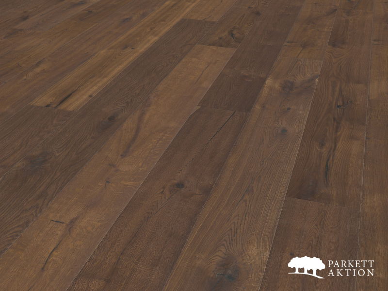 Antikdiele Eiche geräuchert handgehobelt gebürstet geölt