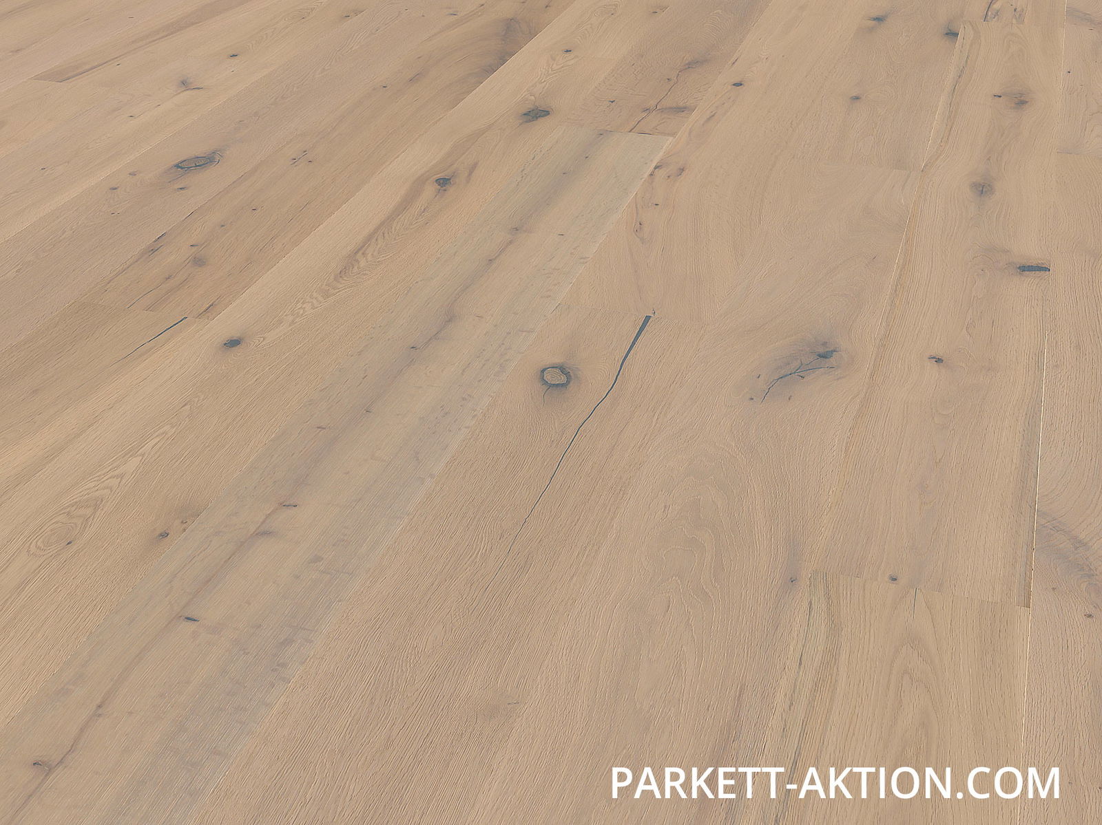 Klickparkett Eiche Diele Country robust gebürstet weiss geölt