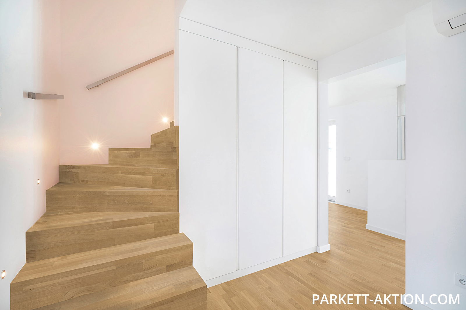 Parket Treppen Profil L Modern 300300 3 stab gebürstet natur versiegelt geölt