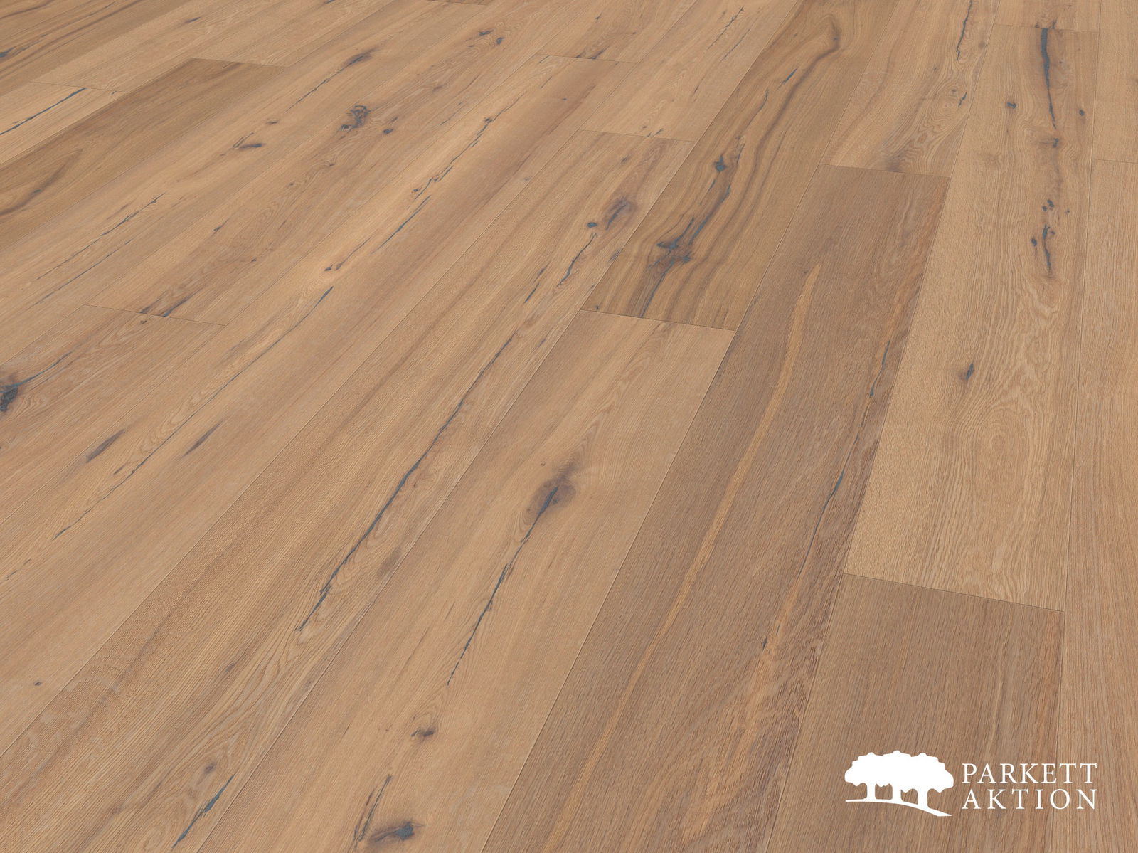 Landhausdiele Eiche rustikal weiss geölt gebürstet