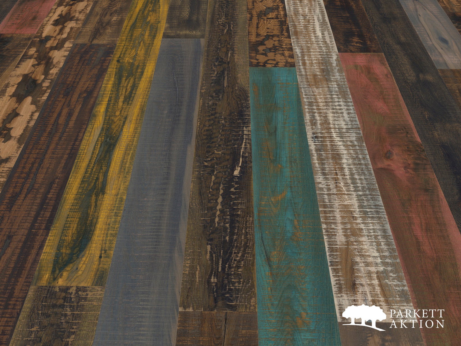 Echtholzparkett Eiche Shabby Chic style geölt