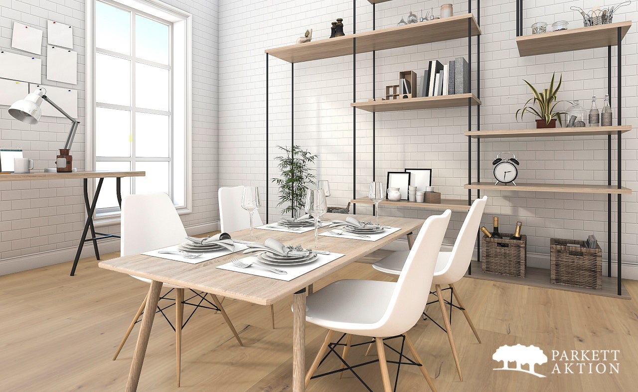 Klickparkett Landhausdiele Eiche country handgehobelt geölt Breitdielen