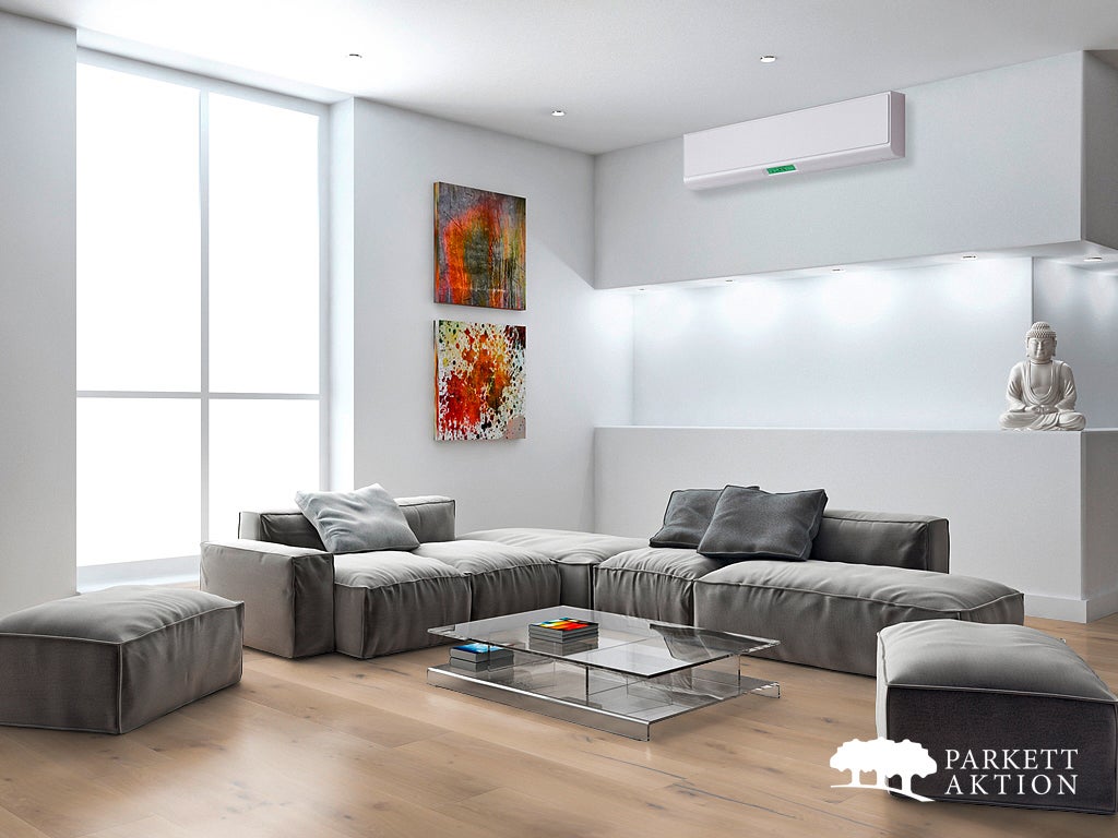 Parkett Großformat Eiche Country gebürstet weiß geölt