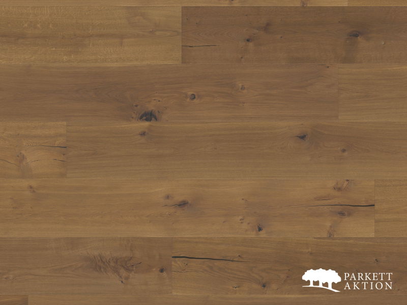 Breitdiele Eiche geräuchert handgehobelt Natur geölt mit Klick System