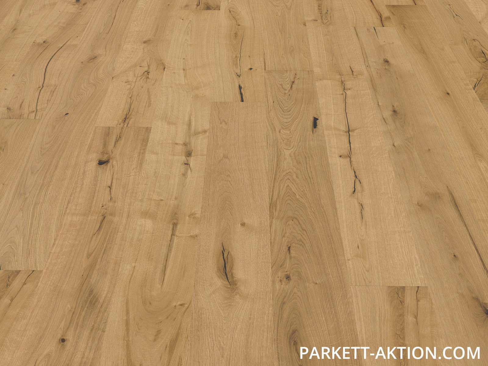 Parkett Landhausdielen Wildeiche hell gebürstet geölt mit Klick System