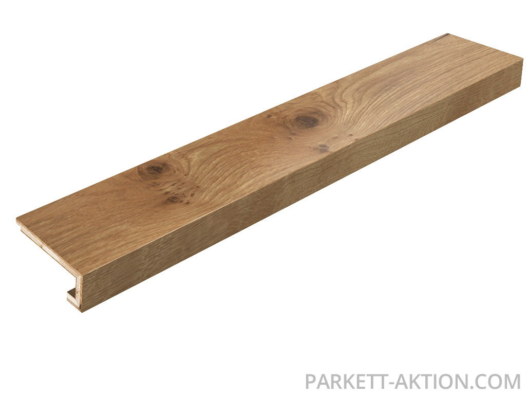 Parkett Treppen Profil Home 110120 Gutsdiele Wildeiche hell gebürstet wohnfertig geölt