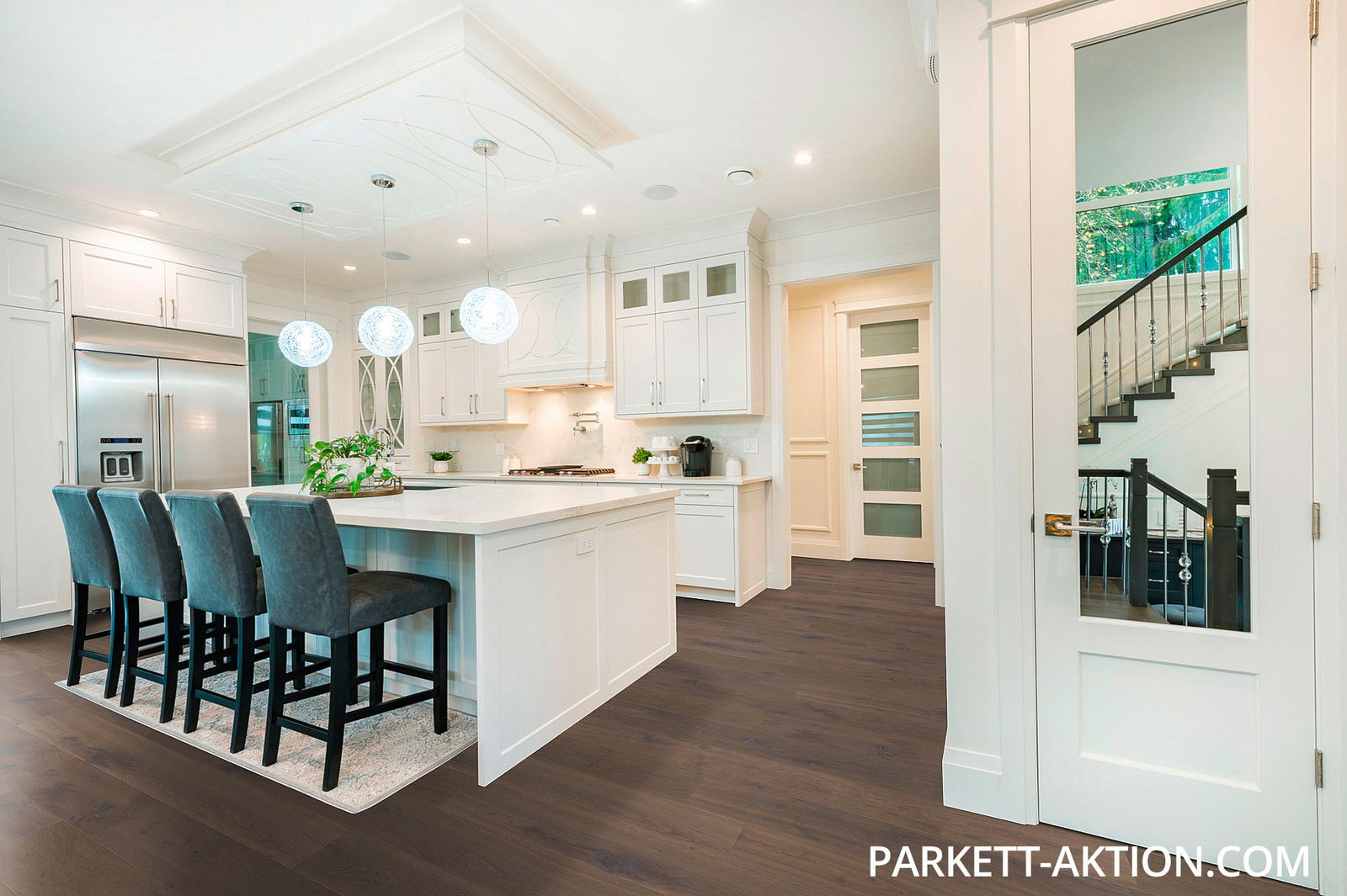 Landhausdiele Eiche geräuchert gebürstet grey geölt mit Klick System