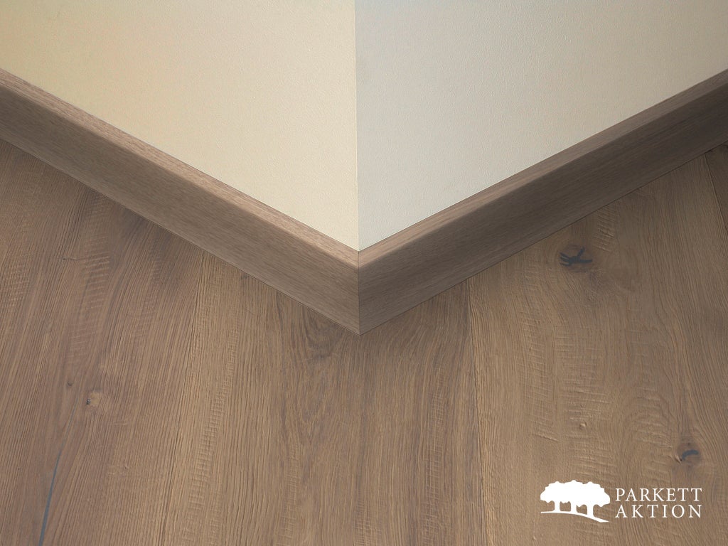 Sockel sockelleisten eiche geraeuchert gebürstet gebuerstet weiss geölt