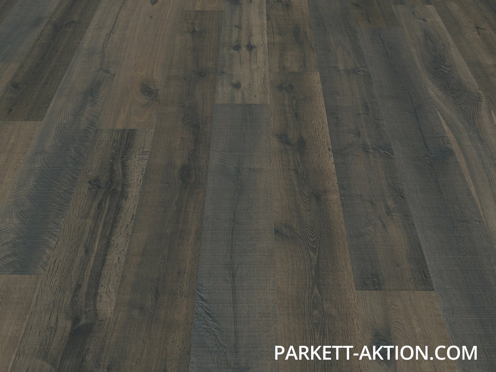 Altholzparkett Eiche schwarz rustikal geölt mit Klick System