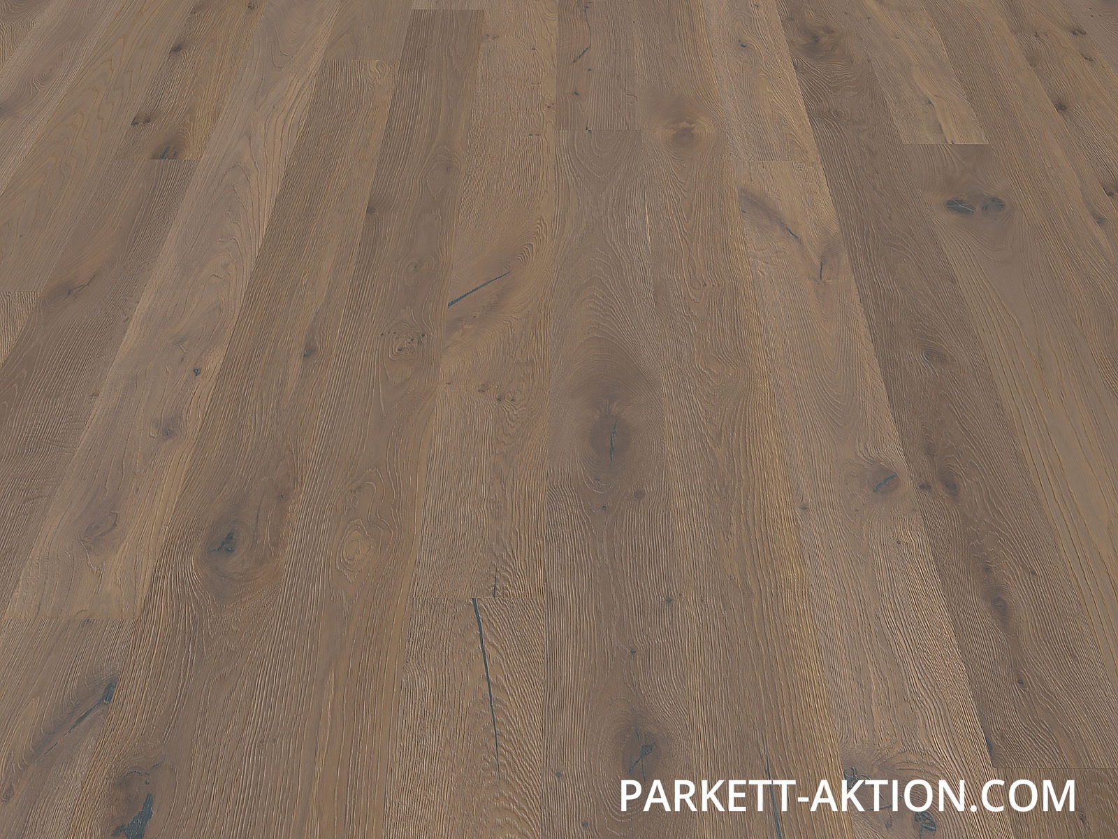 Echtholzparkett Diele Eiche country geräuchert 3D gebürstet weiss geölt